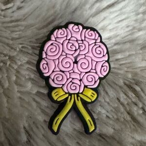 CROCS Pink and Yellow Bouquet Shoe Charm 5/$20